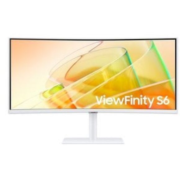 Imagen de SAMSUNG - MONITOR SAMSUNG 34 VIEWFINITY S6 CURVO UWQHD-IPS-5MS-100HZ-BLANCO