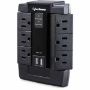 Imagen de CYBER POWER - CYBERPOWER P600WSURC1 6-OUTLET HOME OFFICE SURGE PROTECTOR WALL TA