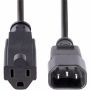 Imagen de STARTECH - CABLE DE PODER PC DE 0.3M - PA CK 10 - ADAPTADOR NEMA 5 15R A C14