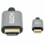 Imagen de IC - CABLE USB-C A HDMI M 1.0M 4K 60HZ NEGRO