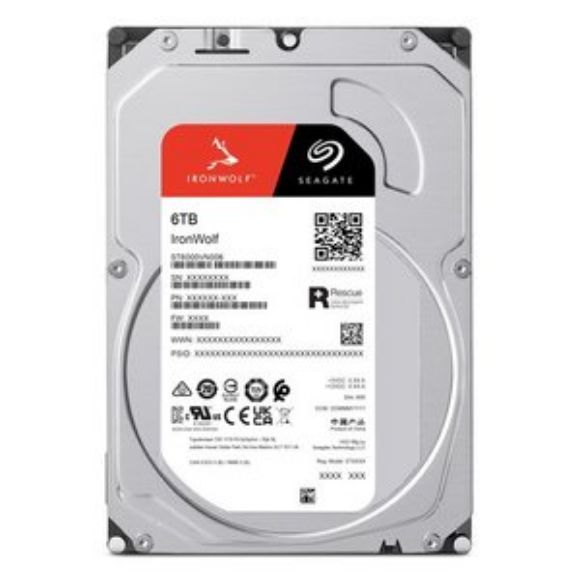Imagen de HEWLETT PACKARD - DISCO DURO INTERNO 3.5IN 6TB SATA 5400RPM 256MB IRONWOLF NAS