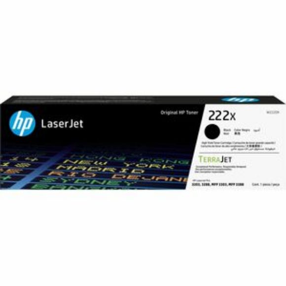 Imagen de HEWLETT PACKARD - HP 222X HIGH YIELD BLACK LASERJET TONER CARTRIDGE