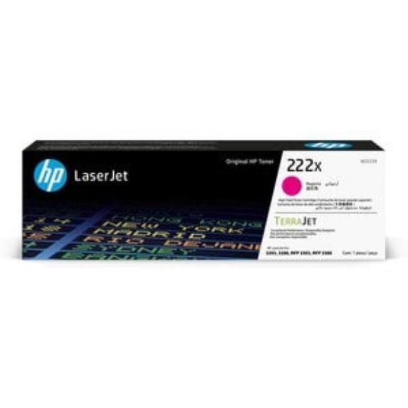 Imagen de HEWLETT PACKARD - HP 222X HIGH YIELD MAGENTA LASERJET TONER CARTRIDGE