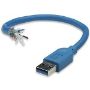 Imagen de PAQ. C/2 - IC - CABLE USB V3.2 EXT. TIPO A 1.0M AZUL 5GBPS