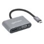Imagen de MANHATTAN - DOCKING USB-C  4 PTOS, HDMI/VGA, USB-A/USB-C PD