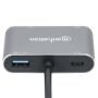 Imagen de MANHATTAN - DOCKING USB-C  4 PTOS, HDMI/VGA, USB-A/USB-C PD