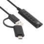 Imagen de MANHATTAN - CONVERTIDOR USB 2.0 / USB-C A TARJETA SONIDO 3.5 MM, CABLE CON CONTROLES