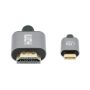 Imagen de MANHATTAN - CABLE USB-C A HDMI M 2.0M 4K@60HZ, NEGRO