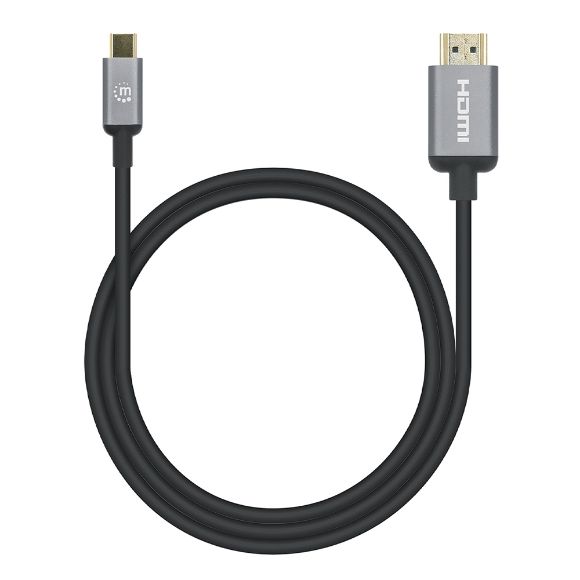 Imagen de MANHATTAN - CABLE USB-C A HDMI M 2.0M 4K@60HZ, NEGRO