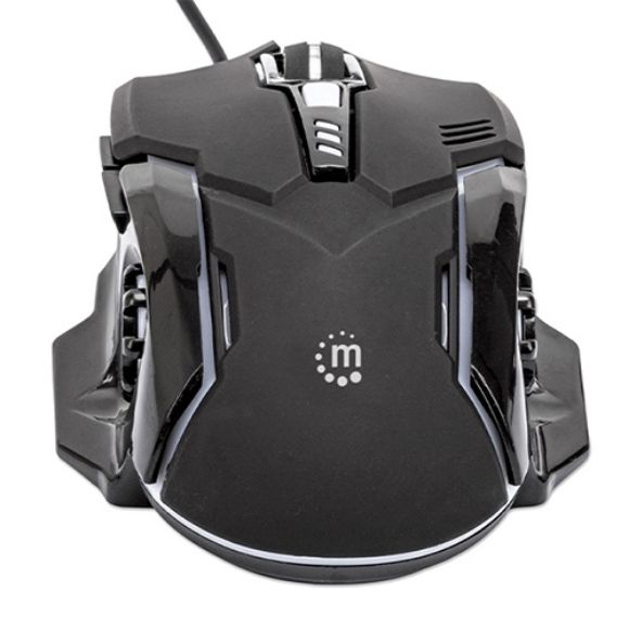 Imagen de PAQ. C/2 - MANHATTAN - MOUSE OPTICO GAMING 6 BOTONES, NEGRO