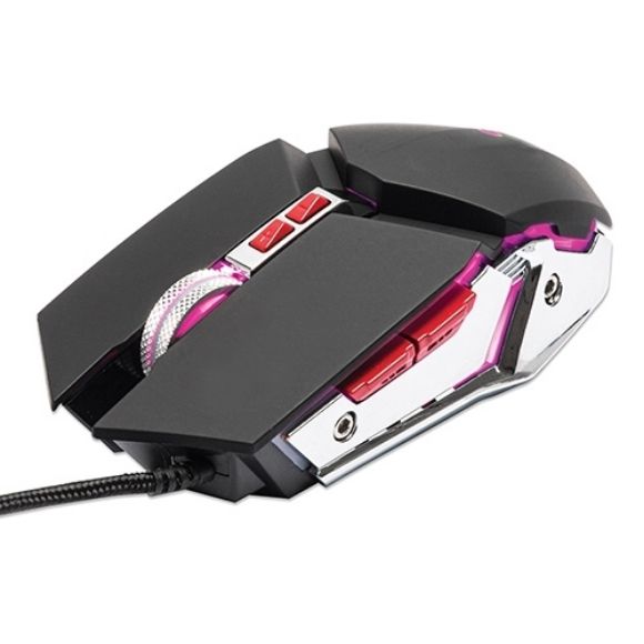Imagen de MANHATTAN - MOUSE OPTICO GAMING 7 BOTONES, NEGRO/PLATA 3200 DPI