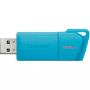 Imagen de PAQ. C/2 - KINGSTON - USB 3.2 MEMORIA KINGSTON 128GB DT EXODIA M AQUA-AZUL NEON