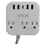 Imagen de VICA - VICA MULTICONTACTO 7P 3 TOMAS 4 USB-A 1 USB-C