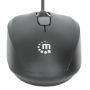 Imagen de PAQ. C/3 - MANHATTAN - MOUSE OPTICO ESTÁNDAR USB NEGRO