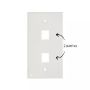 Imagen de PAQ. C/10 - BELDEN - PLACA DE PARED 2 PUERTOS ENSON ECO