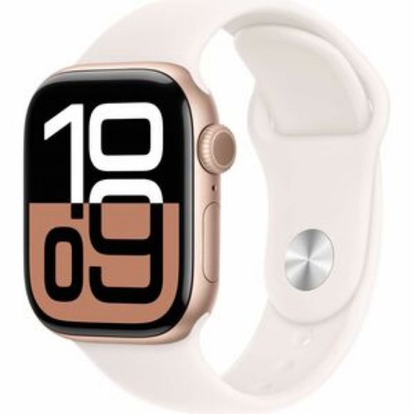 Imagen de APPLE - APPLE WATCH SERIES 10 GPS 42MM ROSE GOLD ALUMINIUM CASE WITH LIGHT