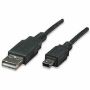 Imagen de PAQ. C/5 - IC - CABLE USB V2.0 A-MINI B 0.9M NEGRO