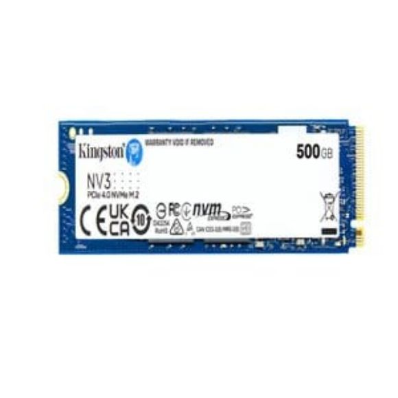 Imagen de KINGSTON - SSD ESTADO SOLIDO KINGSTON 500G NV3 M.2 2280 NVME SSD UP TO 3000 M
