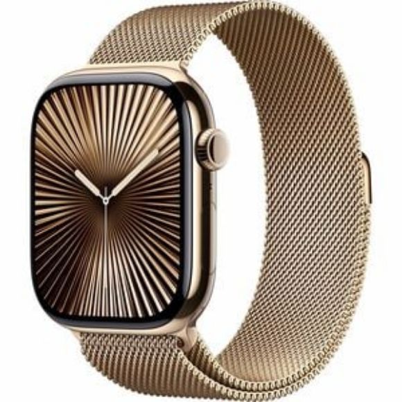 Imagen de APPLE - APPLE WATCH SERIES 10 GPS + CEL LULAR 46MM GOLD TITANIUM CASE WITH