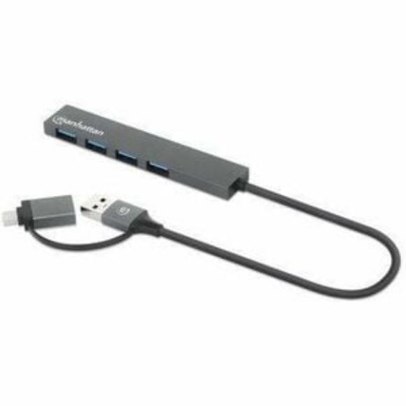 Imagen de IC - HUB USB V3.2 4 PTOS A CON ADAPTADOR USB-C 5 GBPS