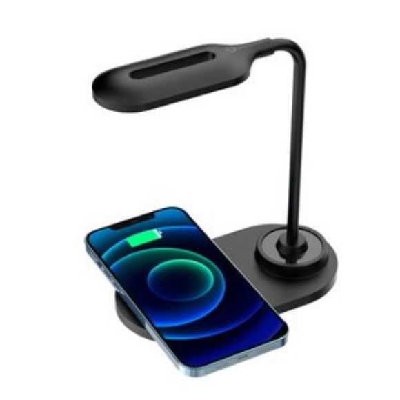 Imagen de PERFECT CHOICE - CARGADOR INALMBRICO 15 W CON L AMPARA LED DAYLIGHT