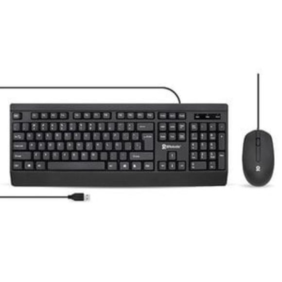 Imagen de PAQ. C/2 - DATA COMPONENTS - KIT TECLADO Y MOUSE ALAMBRICO USB ANTIDERRAMES ULTRASILCENCIOSO