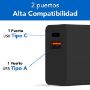 Imagen de PAQ. C/2 - DATA COMPONENTS - CARGADOR 38W CARGA RPIDA DUAL V3.0 USB-A Y USB TIPO C NEGRO