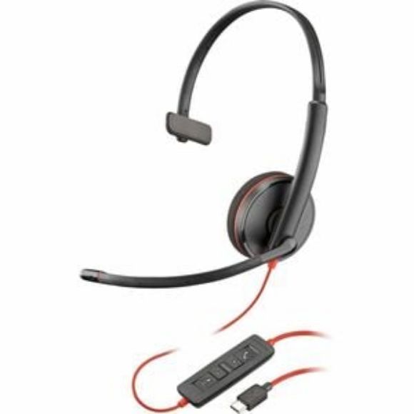 Imagen de HEWLETT PACKARD - HP POLY BLACKWIRE 3210 MONO USB-C HEADSET USB-C/A ADPTR (BULK)