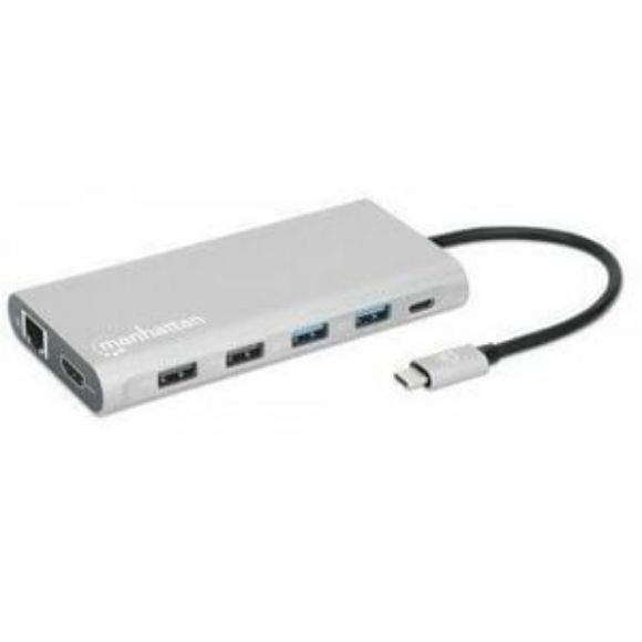 Imagen de IC - DOCKING USB-C 12PTOS 3 HDMI USB -C PD USB-C 4 USB RED LECTOR