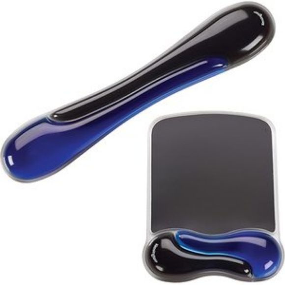 Imagen de KENSINGTON - BUNDLE BLUE / BLACK GEL WRIST R ESTS FOR MOUSE AND KEYBOARD