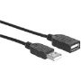 Imagen de PAQ. C/5 - IC - CABLE EXTENSION USB V2.0 TIPO A 0.9M NEGRO