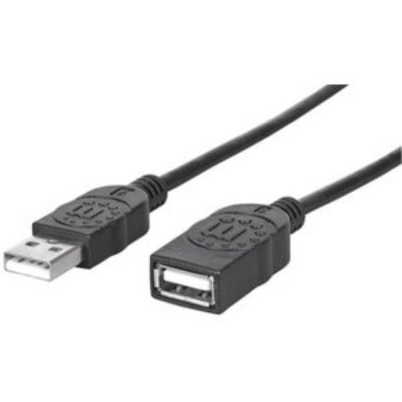 Imagen de PAQ. C/5 - IC - CABLE EXTENSION USB V2.0 TIPO A 0.9M NEGRO