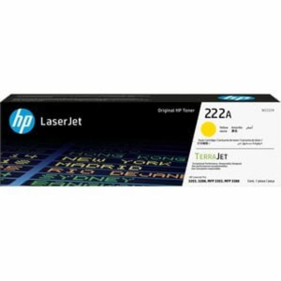 Imagen de HEWLETT PACKARD - HP 222A YELLOW ORIGINAL LASERJE TONER CARTRIDGE
