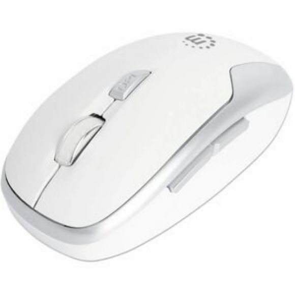 Imagen de PAQ. C/2 - IC - MOUSE OPTICO INALAMBRICO 6 BOTONES DIESTRO 2.4G BLANCO