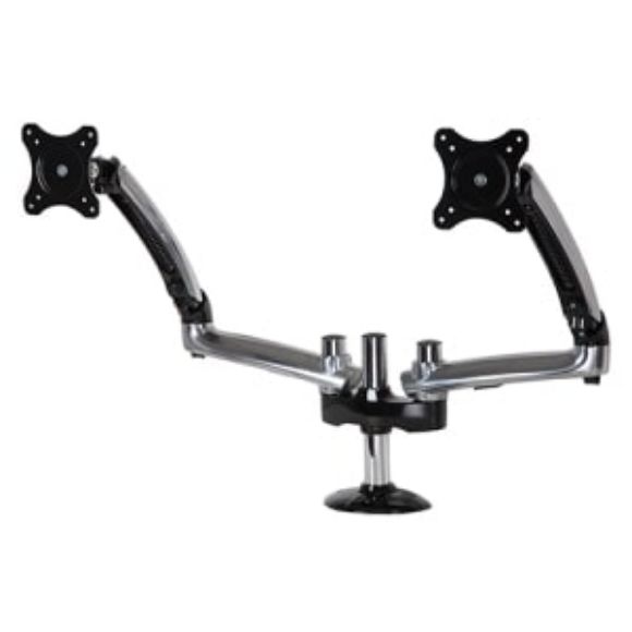 Imagen de PEERLESS - SOPORTE ARTICULADO DOBLE A ESCRITORIO PANTALLAS DE HASTA 29IN