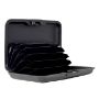 Imagen de PAQ. C/2 - WALLIS - TARJETERO, 11X7X1.5 CM, 100% ALUMINIO, COLOR NEGRO (PROTECCIÓN RFID)
