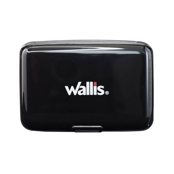 Imagen de PAQ. C/2 - WALLIS - TARJETERO, 11X7X1.5 CM, 100% ALUMINIO, COLOR NEGRO (PROTECCIÓN RFID)