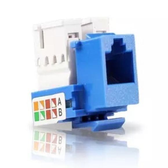 Imagen de PAQ. C/10 - BELDEN - CONECTOR JACK ENSON CAT6 COLOR AZUL