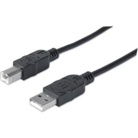 Imagen de PAQ. C/5 - IC - CABLE USB V2.0 A-B 0.9M NEGRO 
