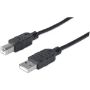 Imagen de PAQ. C/5 - IC - CABLE USB V2.0 A-B 0.9M NEGRO 