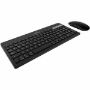 Imagen de PERFECT CHOICE - KIT TECLADO 2.4GHZ BT RECARGABLE ZEBRARY- NEGRO