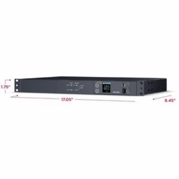 Imagen de CYBER POWER - METERED ATS PDU 20A 1U 200-24 0V 2 X IEC-320 C14 12 X IEC-320 C