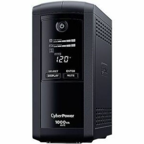 Imagen de CYBER POWER - NOBREAK UPS CYBERPOWER CP1000 1000VA/600W LCD AVR.MINITORRE.COA