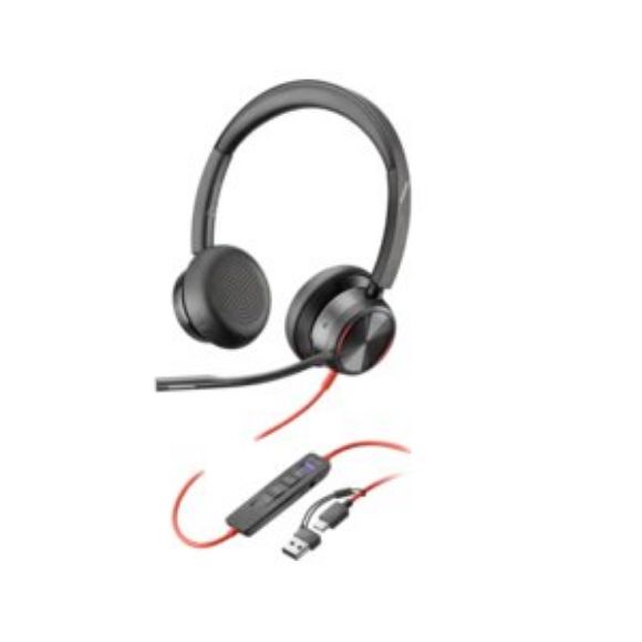 Imagen de HEWLETT PACKARD - HP POLY BLACKWIRE 8225 TEAMS USB-C HEADSET USB-C/A ADAPTER