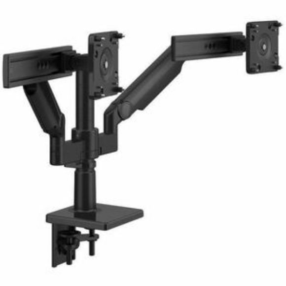 Imagen de HUMANSCALE - HUMANSCALE ARM M/FLEX TWO MON W /SLIDER DUAL ARM B D/L NEGRO
