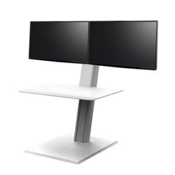 Imagen de HUMANSCALE - HUMANSCALE QUICKSTAND ECO 2 DUA L MONITOR ADJUSTABLE STAND WHITE