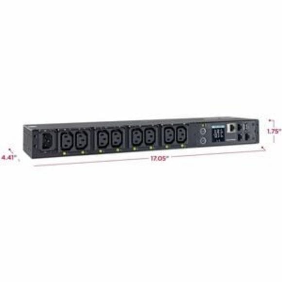 Imagen de CYBER POWER - SWITCHED PDU 1U 15A 100-240V IEC-320 C14 8 IEC-320 C13