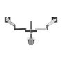 Imagen de HUMANSCALE - HUMANSCALE ARM M/F TWO MON DUAL ARM B 8 STRAIGHT L/D L AL/PL