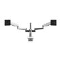 Imagen de HUMANSCALE - HUMANSCALE ARM M/F TWO MON DUAL ARM B 8 STRAIGHT L/D L AL/PL