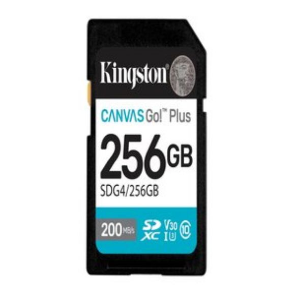 Imagen de KINGSTON - KINGSTON MEMORIA 256GB SDXC CAN VAS GO PLUS GEN4 200MB S C10 UHS-I